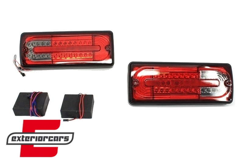 Full LED stražnja svjetla (crvena/smoke) / Mercedes G-klasa W463 (1989-2015), TLMBW463RS