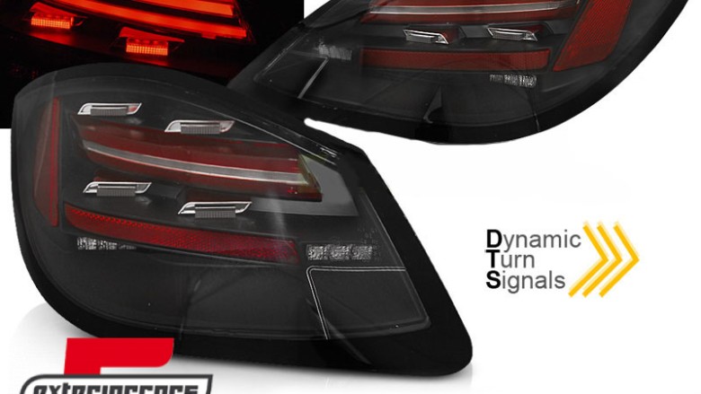Full LED stražnja svjetla Dinamički Sekvencijalni žmigavci (crna) / PORSCHE BOXSTER CAYMAN (09-12), LDPO22
