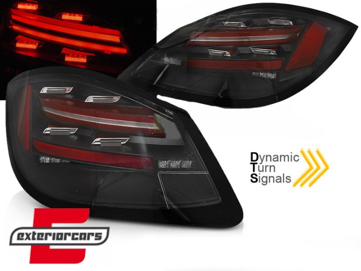 Full LED stražnja svjetla Dinamički Sekvencijalni žmigavci (crna) / PORSCHE BOXSTER CAYMAN (09-12), LDPO22