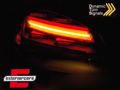 Full LED stražnja svjetla Dinamički Sekvencijalni žmigavci (crna/smoke) / PORSCHE BOXSTER/CAYMAN (09-12), LDPO23