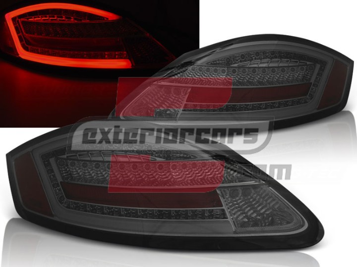 Full LED stražnja svjetla Dinamički Sekvencijalni žmigavci (smoke) / PORSCHE BOXSTER CAYMAN (05-08), LDPO10