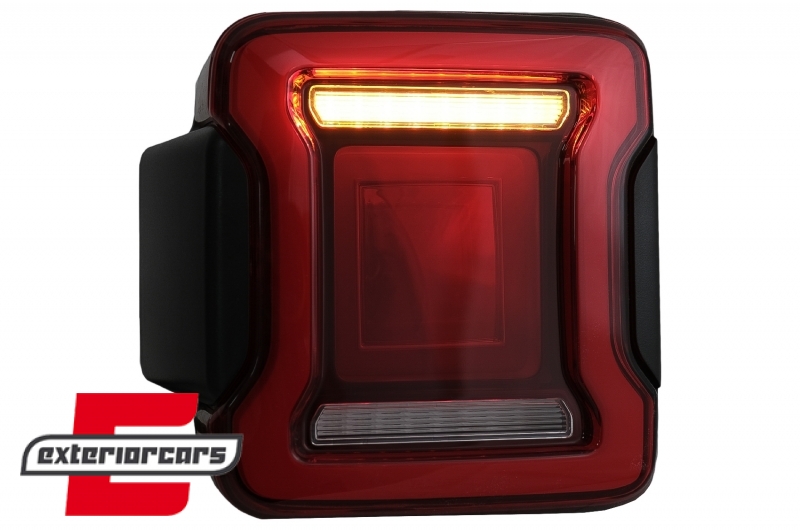 Full LED stražnja svjetla Dinamički StartUp & SEQ žmigavci (crvena) / Jeep Wrangler JL (2018-2023), LDCH34