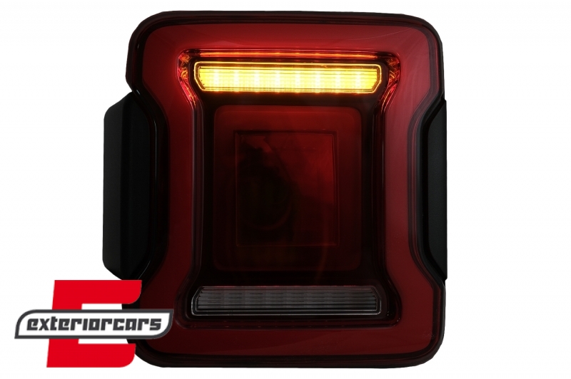 Full LED stražnja svjetla Dinamički StartUp & SEQ žmigavci (crvena) / Jeep Wrangler JL (2018-2023), LDCH34