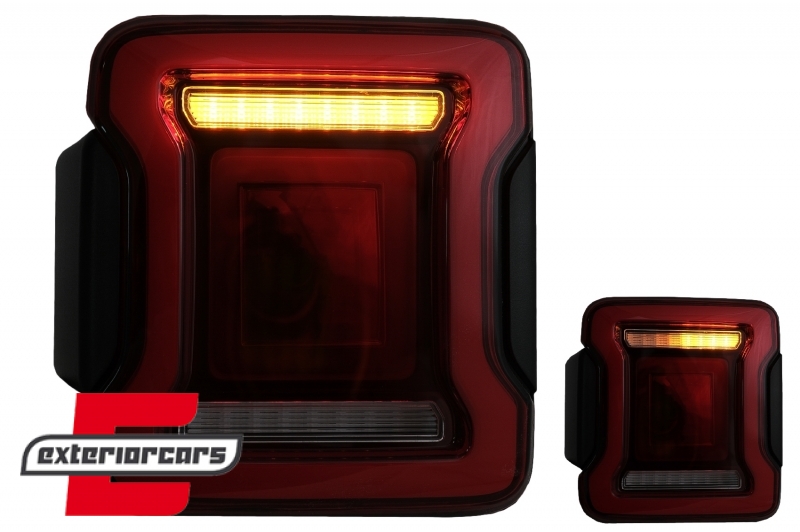 Full LED stražnja svjetla Dinamički StartUp & SEQ žmigavci (crvena) / Jeep Wrangler JL (2018-2023), LDCH34