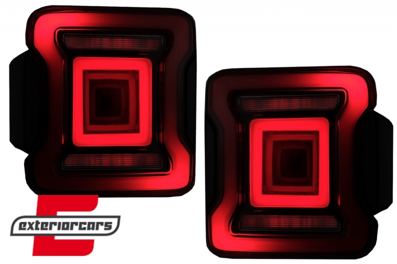 Full LED stražnja svjetla Dinamički StartUp & SEQ žmigavci (crvena) / Jeep Wrangler JL (2018-2023), LDCH34