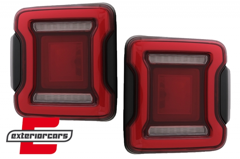 Full LED stražnja svjetla Dinamički StartUp & SEQ žmigavci (crvena) / Jeep Wrangler JL (2018-2023), LDCH34