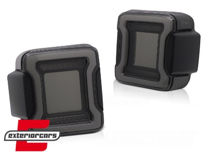 Full LED stražnja svjetla Dinamički StartUp & SEQ žmigavci (smoke) / Jeep Wrangler JL (2018-2023), LDCH35