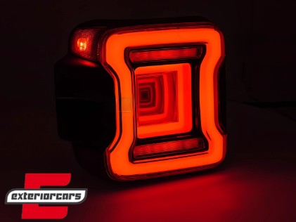Full LED stražnja svjetla Dinamički StartUp & SEQ žmigavci (smoke) / Jeep Wrangler JL (2018-2023), LDCH35