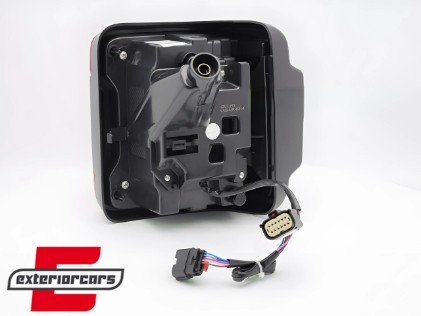 Full LED stražnja svjetla Dinamički StartUp & SEQ žmigavci (smoke) / Jeep Wrangler JL (2018-2023), LDCH35