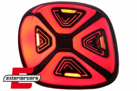 Full LED stražnja svjetla Dynamic Start-up (crvena/smoke) / Smart ForTwo C453 A453 ForFour W453 (2014-2019), LDSM01