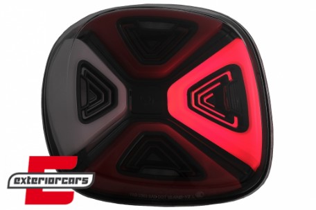 Full LED stražnja svjetla Dynamic Start-up (crvena/smoke) / Smart ForTwo C453 A453 ForFour W453 (2014-2019), LDSM01