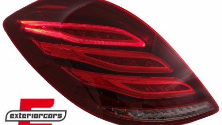 Full LED stražnja svjetla Facelift dizajn (crvena/kristal) / Mercedes S-klasa W222 (2013-2017), LDMEC6