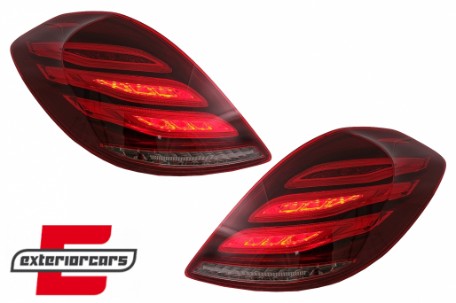 Full LED stražnja svjetla Facelift dizajn (crvena/kristal) / Mercedes S-klasa W222 (2013-2017), LDMEC6