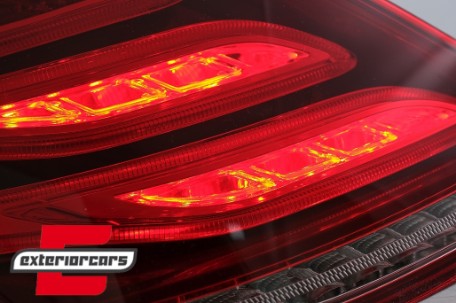 Full LED stražnja svjetla Facelift dizajn (crvena/kristal) / Mercedes S-klasa W222 (2013-2017), LDMEC6
