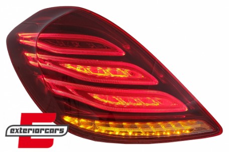 Full LED stražnja svjetla Facelift dizajn (crvena/kristal) / Mercedes S-klasa W222 (2013-2017), LDMEC6