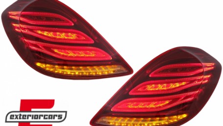 Full LED stražnja svjetla Facelift dizajn (crvena/kristal) / Mercedes S-klasa W222 (2013-2017), LDMEC6