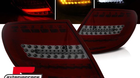 Full LED stražnja svjetla Facelift dizajn (crvena/smoke) / Mercedes C-klasa W204 limuzina (2007-2010), LDME72