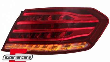 Full LED stražnja svjetla LED SEQ žmigavci (crvena/kristal) / Mercedes E-klasa W212 Facelift (2013-2016), LDMEB3