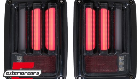 Full LED stražnja svjetla LedBar (crna/smoke) / Jeep Wrangler JK (2007-2017), LDCH21
