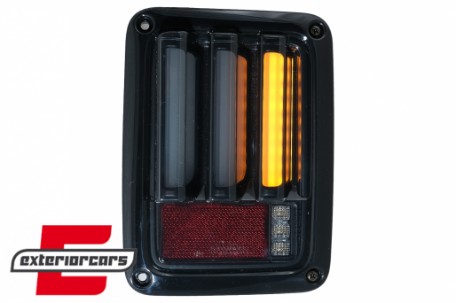 Full LED stražnja svjetla LedBar (crna/smoke) / Jeep Wrangler JK (2007-2017), LDCH21