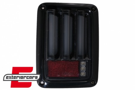 Full LED stražnja svjetla LedBar (crna/smoke) / Jeep Wrangler JK (2007-2017), LDCH21