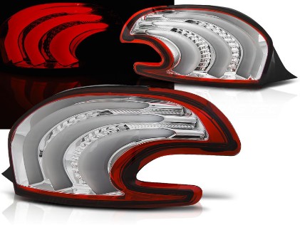 Full LED stražnja svjetla LedBar (crvena/kristal) / Peugeot 208 hatchback (04.2012-06.2015) 3V 5V, LDPE08