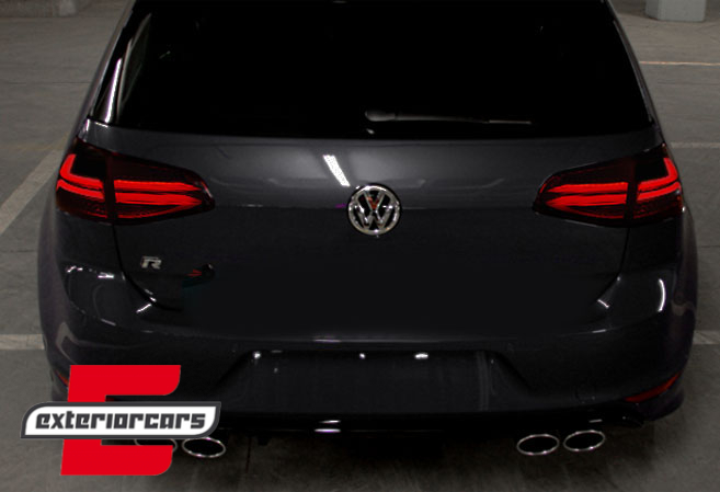 Full LED stražnja svjetla LedBar (crvena/kristal) / VW Golf 7 VII (2013-2017), LDVWG4
