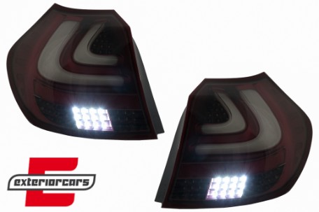 Full LED stražnja svjetla LedBar dizajn (crvena) / BMW serije 1 E81 E87 (2004-08.2007), LDBM99