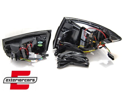 Full LED stražnja svjetla LedBar SEQ žmigavci (crna) / BMW serije 3 F30 (2011-2019), LDBMI9