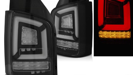 Full LED stražnja svjetla LedBar SEQ žmigavci (crna) / Volkswagen T5.1 (04.2010-2015), LDVWL9