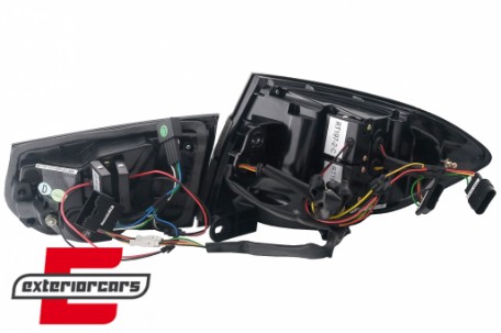 Full LED stražnja svjetla LedBar SEQ žmigavci (crna/smoke) / BMW serije 3 F30 (2011-2019), LDBMJ0