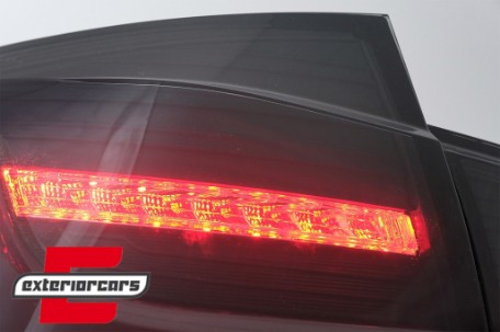 Full LED stražnja svjetla LedBar SEQ žmigavci (crna/smoke) / BMW serije 3 F30 (2011-2019), LDBMJ0