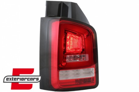Full LED stražnja svjetla LedBar SEQ Žmigavci (crvena/kristal) / Volkswagen T5 (04.2003-2009), LDVWL1