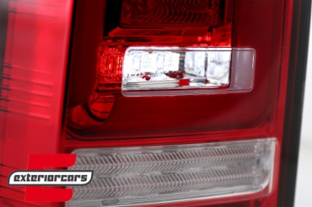 Full LED stražnja svjetla LedBar SEQ Žmigavci (crvena/kristal) / Volkswagen T5 (04.2003-2009), LDVWL1