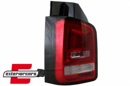 Full LED stražnja svjetla LedBar SEQ Žmigavci (crvena/kristal) / Volkswagen T5 (04.2003-2009), LDVWL1