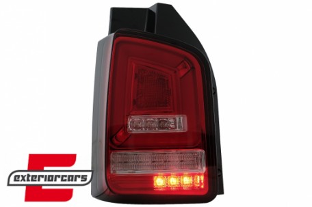 Full LED stražnja svjetla LedBar SEQ žmigavci (crvena/kristal) / Volkswagen T5.1 (04.2010-2015), LDVWL6