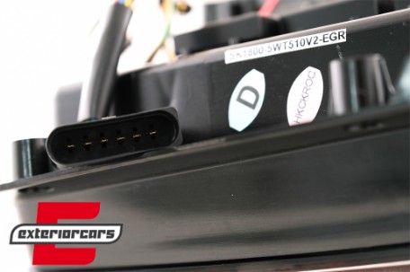 Full LED stražnja svjetla LedBar SEQ žmigavci (crvena/kristal) / Volkswagen T5.1 (04.2010-2015), LDVWL6