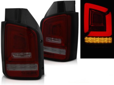 Full LED stražnja svjetla LedBar SEQ žmigavci (crvena/smoke) / Volkswagen T5.1 (04.2010-2015), LDVWL7