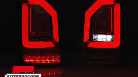 Full LED stražnja svjetla LedBar SEQ žmigavci (crvena/smoke) / VW Transporter Multivan Caravelle T6 (2015-2019), LDVWJ8