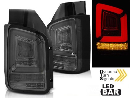 Full LED stražnja svjetla LedBar SEQ žmigavci (smoke) / Volkswagen T5 (04.2003-2009), LDVWL3