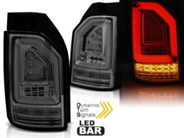 Full LED stražnja svjetla LedBar SEQ žmigavci (smoke) / VW Transporter Multivan Caravelle T6 (2015-2019), LDVWJ9