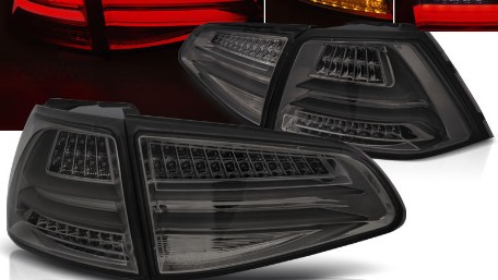 Full LED stražnja svjetla LedBar (smoke) / VW Golf 7 VII (2013-2017), LDVWG6