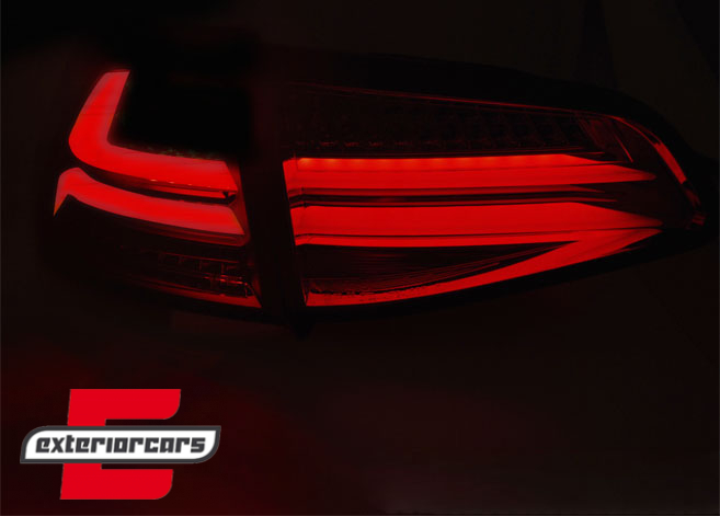 Full LED stražnja svjetla LedBar (smoke) / VW Golf 7 VII (2013-2017), LDVWG6