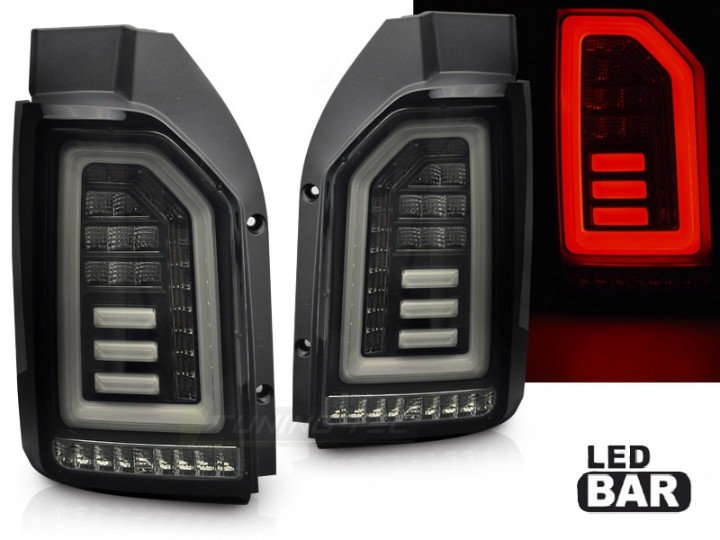 Full LED stražnja svjetla LedBar (smoke/crna) / VW Transporter Multivan Caravelle T6 (2015-2019), LDVWH9