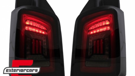 Full LED stražnja svjetla LedBar (smoke/crna/crvena) / Volkswagen T5 (04.2003-2015), LDVWH6