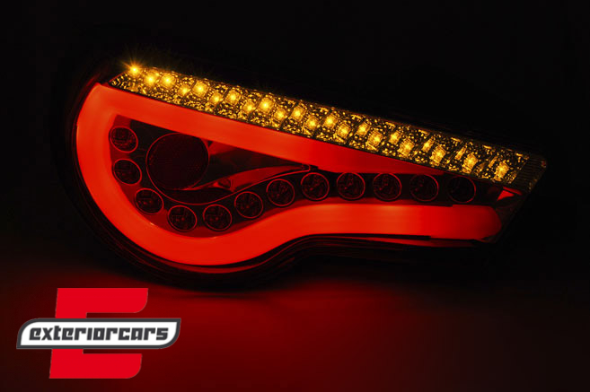Full LED stražnja svjetla LightBar SEQ žmigavci (crna) / Toyota GT86 (2012-2016), LDTO13