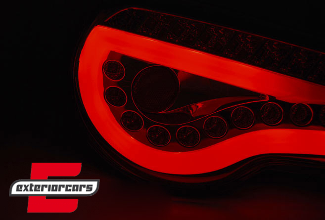 Full LED stražnja svjetla LightBar SEQ žmigavci (smoke) / Toyota GT86 (2012-2016), LDTO14