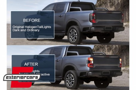 Full LED stražnja svjetla sa svjetlom dobrodošlice / Ford Ranger T6.2 (2022-), TLFRNGT62