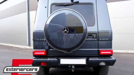 Full LED stražnja svjetla SEQ žmigavci 2018 Facelift dizajn (crvena/smoke) / Mercedes G-klasa W463 (2008-2017), TLMBW463NL