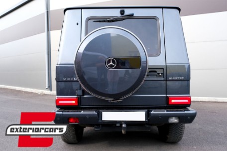 Full LED stražnja svjetla SEQ žmigavci 2018 Facelift dizajn (crvena/smoke) / Mercedes G-klasa W463 (2008-2017), TLMBW463NL